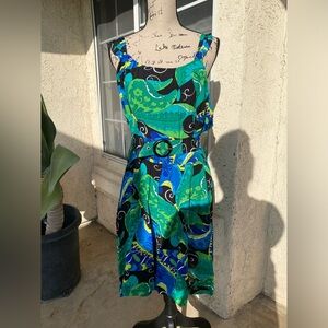 Trashy Diva Vibrant Green and Blue butterflies Romper new never worn